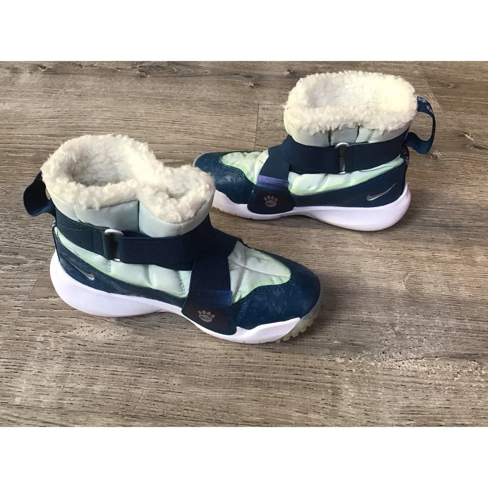 Nike Kids Flex Advance SE PS Paw prints Glacier Blue Size 12 12C Boot DQ7108-400